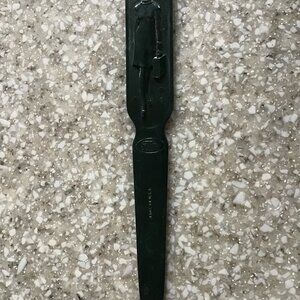 Vintage Fuller Letter Opener - Dark Green - Two Sided - Saleswoman/Salesman Nice
